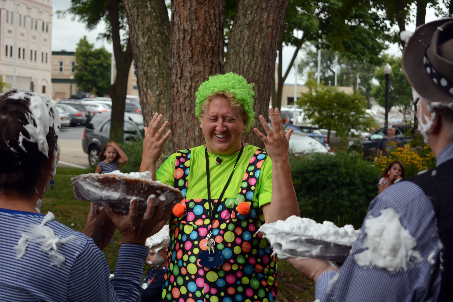Kids clown around at Baraboo Public Library